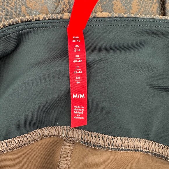 Spanx Womens Brown Snake Print High-Waisted Leggings With Shaping Fit Size M - Picture 6 of 9